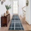 Modern Geometric Washable Area Rug with Non-Slip Rubber Backing, Soft Large Stain-Resistant Carpet for Living Room, Bedroom, Nursery - 3 of 4