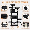 68.5in Tall Indoor Cat Tree for Large Cats, Upgraded Heavy Duty Cat Tower with Scratching Posts/Condo/Plush Perches/Hammocks/Dangling Balls - 3 of 4