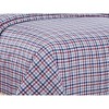 6-Piece Printed Sheet Set with Embroidered Pillowcases, Tartan Plaid, Queen - 2 of 3