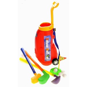 AZ  Import Deluxe Toy Golf Set For Kids With Easy Storage (Red) - 1 of 4