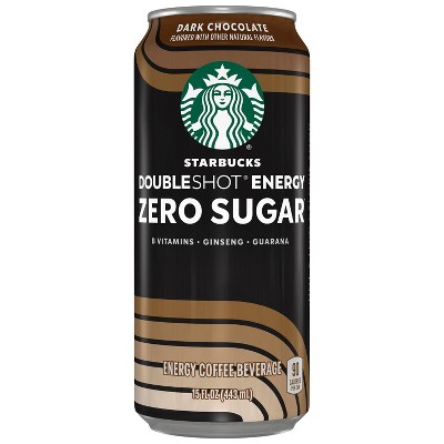 Starbucks RTD Doubleshot Energy Zero Sugar Dark Chocolate - 15 fl oz