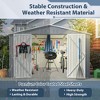 CAVINAS Outdoor Storage Shed with Lockable Doors Weatherproof Garden Shed for Garden, Lawn - 3 of 4