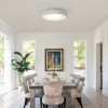 Parrot Uncle 17.5" Modern White LED Flush Mount Ceiling Lights - 2 of 4