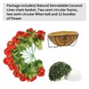2 Set Artificial Geranium Flowers for Outdoors with Hanging Baskets, Hanging Planters with 12Pcs Flowers for Christmas Front Porch - 4 of 4