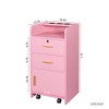 ORRD Lockable Salon Storage Cabinet with Hair Dryer Holder, Stylist Station with Drawers for Beauty Shop or Spa - 4 of 4