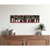 HomeRoots 36" Black Gold And Red Solid Wood Merry Christmas Decorative Sign - 2 of 4