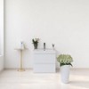 23.6" Wall-Mounted Bathroom Vanity with White Resin Sink, Floating Timber Cabinet, Soft-Close Hinges & Open Back for Easy Installation - 3 of 4