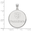Black Bow Jewelry 14k White Gold Penn State Nittany Lions NCAA Extra Large Pendant - 2 of 3