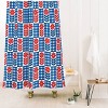 Deny Designs Jenean Morrison Gingham Floral Shower Curtain Blue - 2 of 3