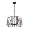 Chloe Lighting Naomi Contemporary 4 Light Rubbed Bronze Ceiling Pendant 20" Wide - 4 of 4