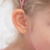 Girls' CZ Butterfly Screw Back 14k Gold Earrings - In Season Jewelry - 3 of 4