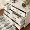 Famapy Brown/White Dresser,Large-Sized 9 - Drawer Chest with Anti-Tipping,Storage Unit for Bedroom Organizer/Living Room/Entryway - 3 of 4