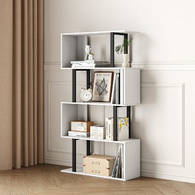 50'' Rustic Industrial 5-Tier Bookshelves and Bookcases With Open Storage Design - Tree City