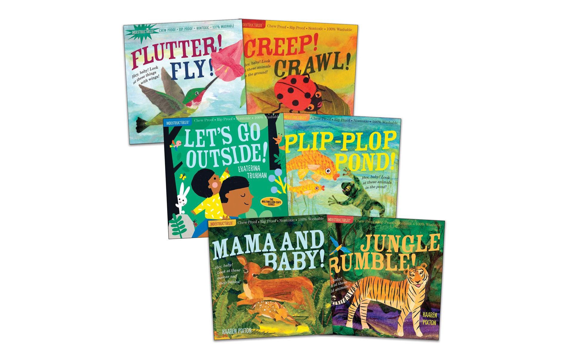 Indestructibles Wordless Animal Book Set  - Set of 6