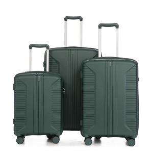 MAYEERTY 3-Piece Luggage Set (20"/24"/28") - PP Spinner Wheels, Carry-On, Matching Color, Combination Lock - 1 of 4