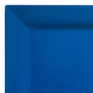 Smarty Had A Party 6.5" Midnight Blue Square Plastic Cake Plates (120 Plates) - 1 of 4