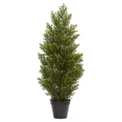 36" Mini Cedar Pine Tree (Indoor/Outdoor) - Nearly Natural