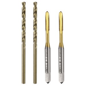 Unique Bargains 6542 High Speed Steel Metric Spiral Point Thread Tap and Twist Drill Bit Sets 4 Pcs - 1 of 4