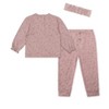 Nicole Miller Baby Girls 3 Piece Matching Fleece Set - 2 of 3
