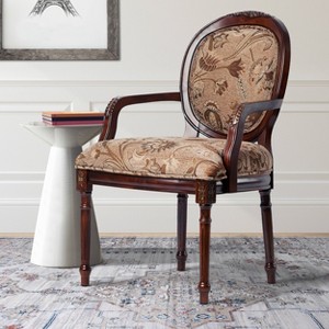 Comfort Pointe Belmont Oval Back Arm Chair Taupe - 1 of 4
