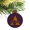 Alcorn Primary Logo Mini Small Tiny Wood Christmas Tree Holiday Ornament - 3 of 4