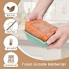 4-Pack 2-Cup Silicone Freezer Trays with Lid, Soup Portion Freeze Molds for Meal Prep, Stock, and Souped Ice Cubes - 3 of 4