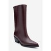 Juana - Burgundy Genuine Leather Pointed Toe Boot (Women) | Forever & Always Shoes - 3 of 4