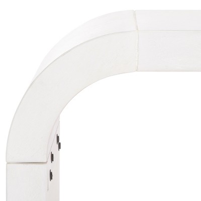 White Washed Minimalist Wood Console Table