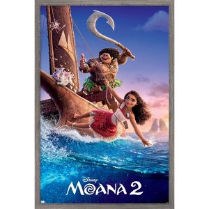 Trends International Disney Moana 2 - One Sheet Framed Wall Poster Prints - 1 of 4