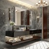 Bathroom Mirror 40x30inch Modern Rectangular Wall-Mounted Square Angle Vanity Mirror With Metal Frame - 2 of 4