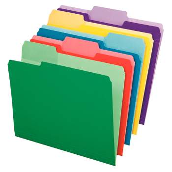 Pendaflex Erasable File Folder, Letter Size, 1/3 Cut Tabs, Assorted Colors, Pack of 30
