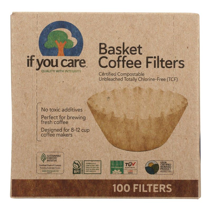 If You Care Unbleached Basket Coffee Filters - Case of 12/100 ct, 2 of 6