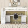 YOOCOZZ Twin Size Loft Bed with Built-in Desk, Storage Drawers and Staircase - 2 of 4