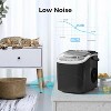 ZAFRO Ice Makers Countertop with Handle,26.5Lbs/24H,9 Cubes in 6 Mins,2 Sizes of Bullet Ice,Portable Machine with SelfCleaning,(Black) - 3 of 4