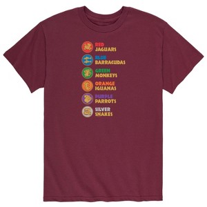 Men's - Legends of The Hidden Temple - Logo with Team Icons Short Sleeve Graphic T-Shirt - 1 of 3