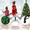 Resenkos 5-Ft Artificial PVC Christmas Tree with Metal Stand for Holiday - Green - 3 of 4