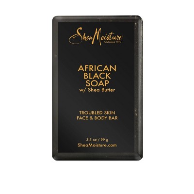 SheaMoisture African Black Soap Face and Body Bar Soap - 3.5oz