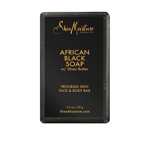 SheaMoisture African Black Soap Face and Body Bar Soap - 3.5oz - image 1 of 3