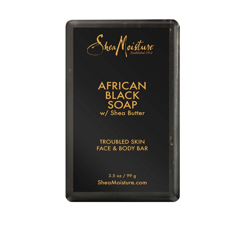 SheaMoisture African Black Soap Original Scent Face and Body Bar Soap - 3.5oz, 3 of 12