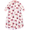 Hudson Baby Infant Girls Long-Sleeve Fleece Sleeping Bag, Floral, 0-9 Months - 2 of 3