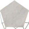 Abella Pentagon Accent Table - Silver - Safavieh. - 4 of 4