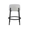Meridian Furniture,Avalon Cream Boucle Fabric Counter Stool - 2 of 4