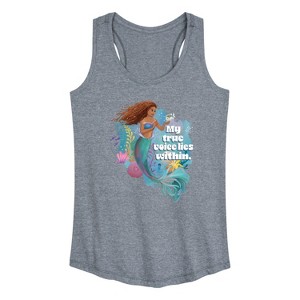 Women's - Disney - Ariel My True Voice Graphic Racerback Tank - 1 of 4