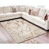 HomeRoots 5' X 8' Beige and Gold Abstract Area Rug - 2 of 4