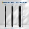 2 Inch Bumper Weight Plate Set, Rubber Coated Weight Plate for Home Gym, Steel Barbell Weight Plate with Stainless Steel Insert, 160 lbs set - 3 of 4