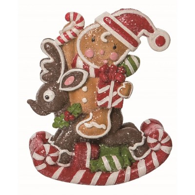 Transpac Resin Brown Christmas Gingerbread Decor