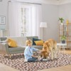 Leopard 5x7 Rug - Washable Animal Print Rug, Large Living Room Carpet, Soft Non-Slip Surface, Non-Shedding Brown Carpet, Ideal for Office Dormitory - 3 of 4