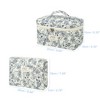 Unique Bargains Women's Quilted Makeup Bag Large Capacity Cosmetic Bag White 2 Pcs - 4 of 4