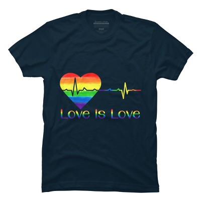 Design By Belugastore Humans Pride Heartbeat Love is Love By Belugastore T-Shirt