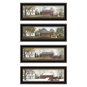 4- Piece Vignette Four Seasons Homesteads Black Framed Wall Art for Living Room, Bedroom Wall Art Print for Home Decor by Billy Jacobs - 1 of 4